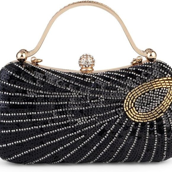 Spacious Peacock Design Evening Purse with Buckle Closure for Stylish Women - Picture 1 of 6